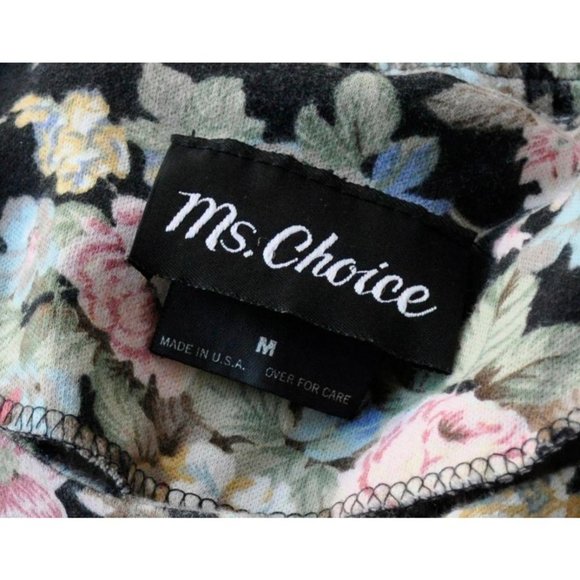 Vintage 90s Grunge Ms Choice Floral Front Jacket - Picture 5 of 5